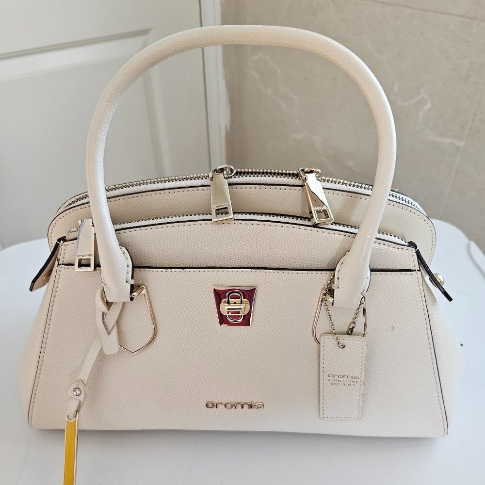 Cromia Leather Crossbody Bag with Handles